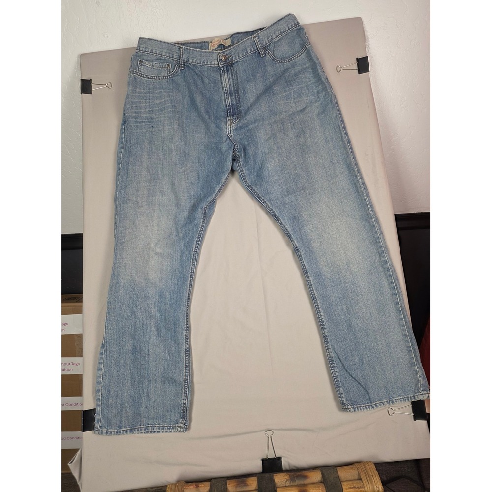 Wrangler‎ Jeans Co Relaxed Boot Cut Light Wash Denim Men Size 42x32
